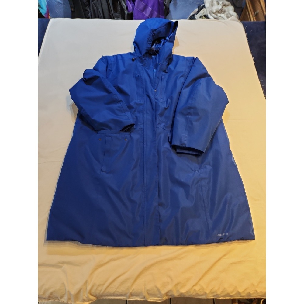 Lands End Ladies Winter Jacket Bright Blue Size 3x 24W 26W